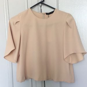 Zara nude blouse